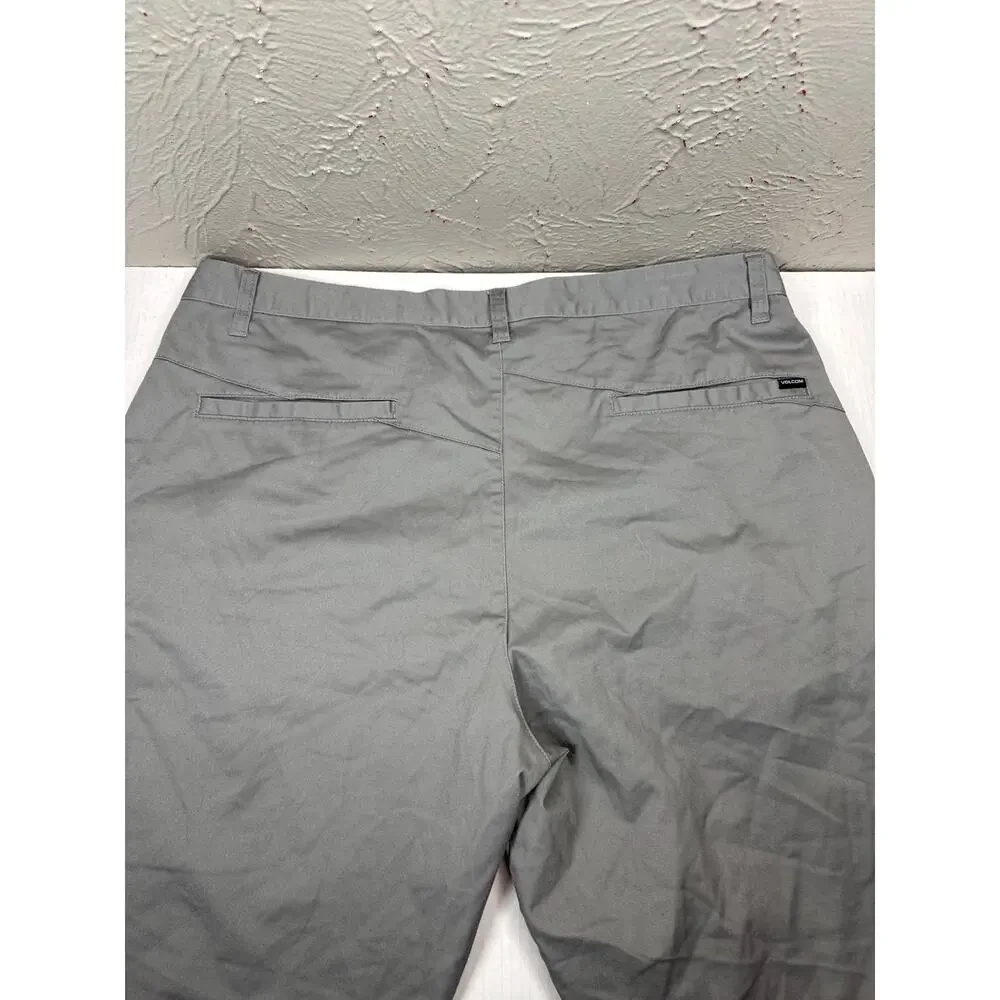 Volcom‎ Men’s Shorts Cotton Blend Straight Leg Regular Fit Flat Frot Bermuda 40
